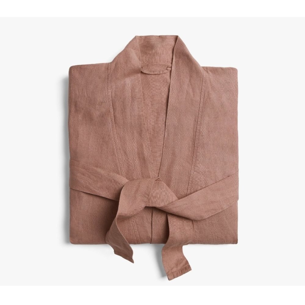 PARACHUTE Unisex 100% Linen Clay Essential Lagenlook Robe
